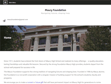 Tablet Screenshot of mauryfoundation.org